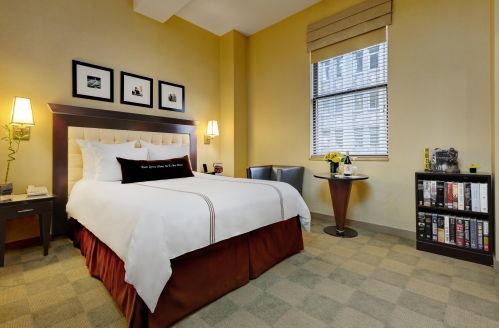 This room has wheelchair accessible features and amenities.